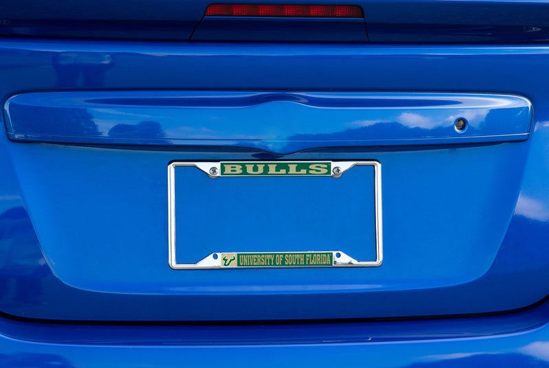 Desert Cactus University of South Florida Car Accessories Bulls Metal License Plate Frame and Tag Holder for Front or Rear of Car (Mascot) - Image 2